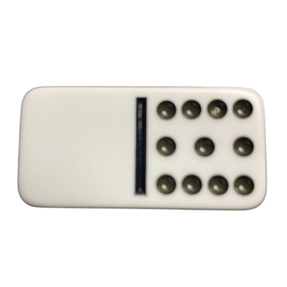 Double Twelve Dominoes Replacement Tile 0 11 Color Dot mq - Picture 1 of 3